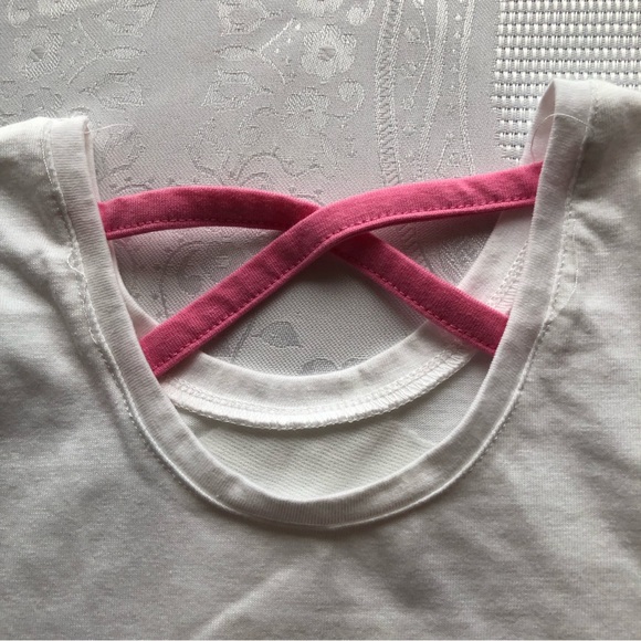 Cynthia Rowley Girls Size S(5-6) White Blouse Back To School Graphics sequenced - Picture 6 of 12